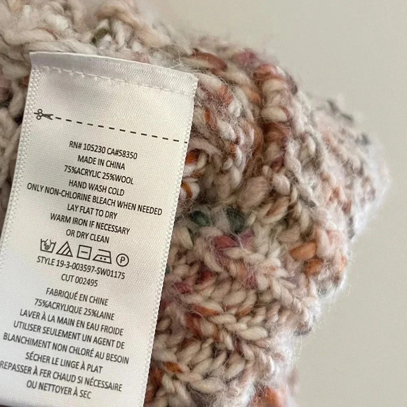 Joie wool blend chunky knit sweater fall winter small - Picture 4 of 4